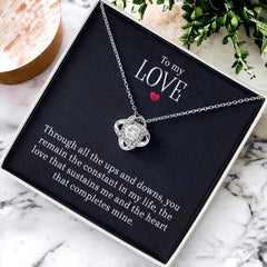 To My Love - Love Knot Necklace
