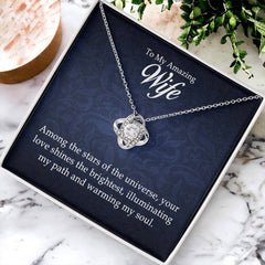 To My Amazing Wife - Love Knot Necklace