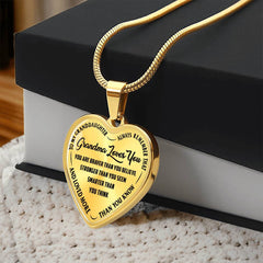 Grandma Loves You - Heart Necklace