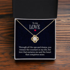 To My Love - Love Knot Necklace