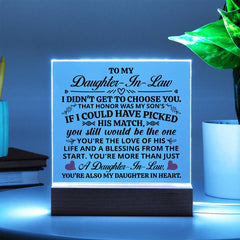 To My Daughter-in-Law Honor – Acrylic Square