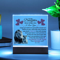 To My Daughter Old Lion – Acrylic Square