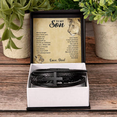 To My Son - Cross Bracelet