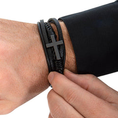 To My Son - Cross Bracelet