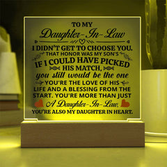 To My Daughter-in-Law Honor – Acrylic Square