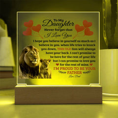 To My Daughter Old Lion – Acrylic Square