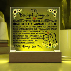 To My Daughter – Acrylic Square