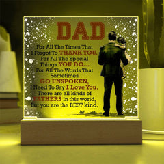 Thank You Dad - Acrylic Square