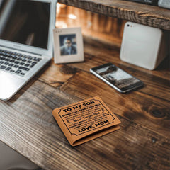 To My Son Stand Tall – Leather Wallet