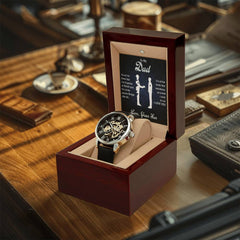 To My Dear Dad Always Remember I Love You – Openwork Watch