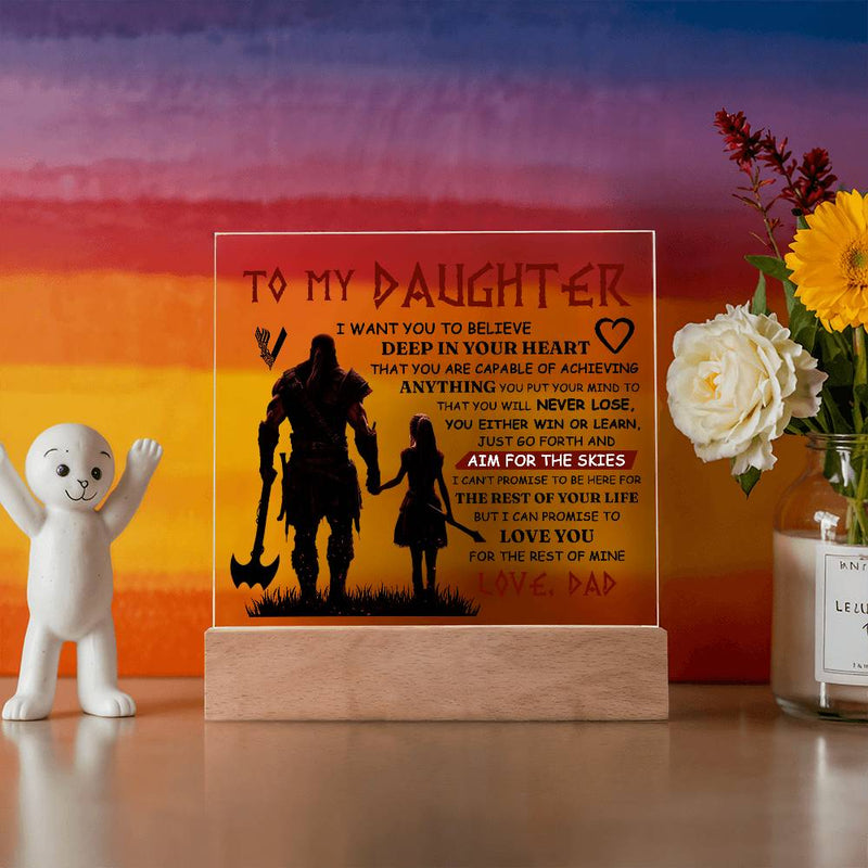 To My Daughter Skies – Acrylic Square