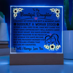 To My Daughter – Acrylic Square