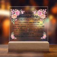 To My Beautiful Wife – Acrylic Square