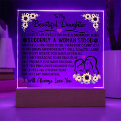 To My Daughter – Acrylic Square
