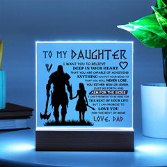 To My Daughter Skies – Acrylic Square