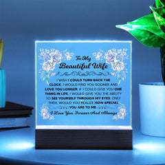 To My Beautiful Wife (Printed) – Acrylic Square