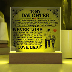 To My Daughter Promise – Acrylic Square
