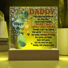 When I Was Small and Sweet - LED Acrylic Square