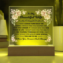 To My Beautiful Wife – Acrylic Square
