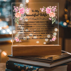 To My Beautiful Wife (Printed) – Acrylic Square