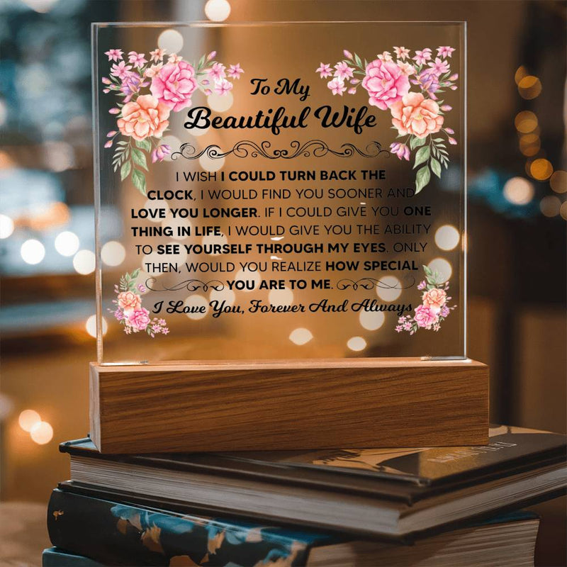 To My Beautiful Wife (Printed) – Acrylic Square