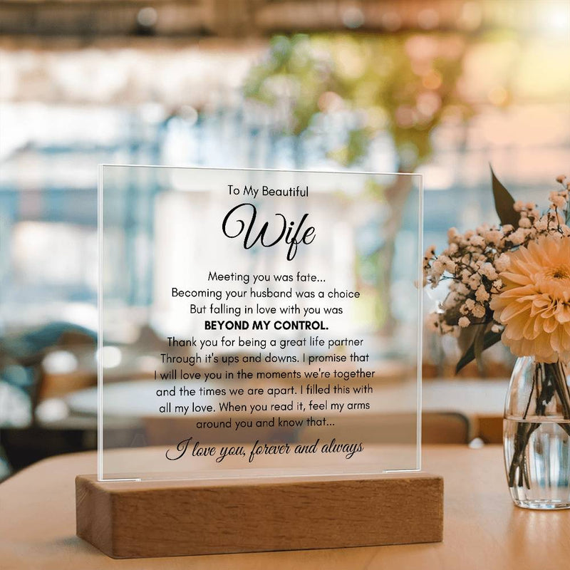 To My Wife Fate – Acrylic Square