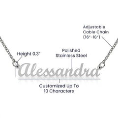 Classic Heart Style Name Necklace