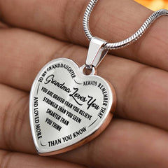 Grandma Loves You - Heart Necklace