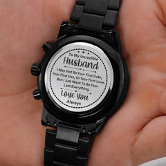 To My Husband Your Last Everything (Charcoal Black) – Men's Watch