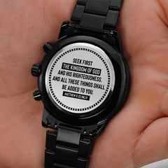 Seek First the Kingdom of God (Matthew 633) – Men's Watch