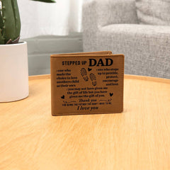 To My Stepdad Choice to Love – Leather Wallet