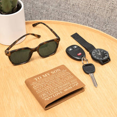 To My Son Promise (Yellow)  – Leather Wallet