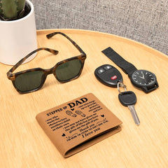 To My Stepdad Choice to Love – Leather Wallet