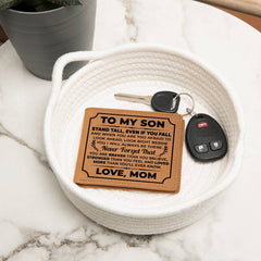 To My Son Stand Tall – Leather Wallet