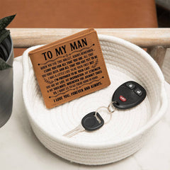 To My Man Inspiration (Black) – Leather Wallet
