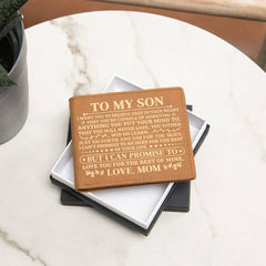 To My Son Promise (Yellow)  – Leather Wallet