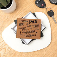 To My Stepdad Choice to Love – Leather Wallet