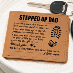 To My Stepdad Gift of Life – Leather Wallet