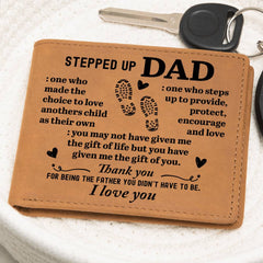 To My Stepdad Choice to Love – Leather Wallet