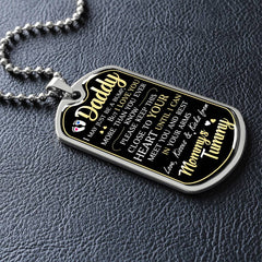 Dad To Be - Dog Tag Necklace