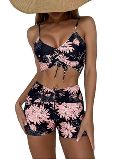 2025 High Waist Bikini Swimsuit Women Push Up Bikini Floral Swimsuit Print Bikini boxers Swimwear Swim Trunks Bathing Suit