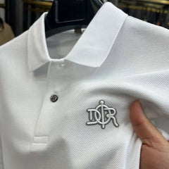 100% pure cotton high-end fashionable short sleeve summer new high-quality men's business casual polo shirt luxury brand T-shirt
