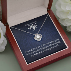 To My Amazing Wife - Love Knot Necklace