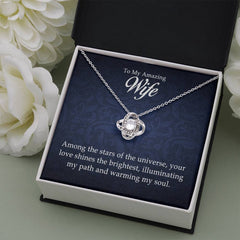 To My Amazing Wife - Love Knot Necklace