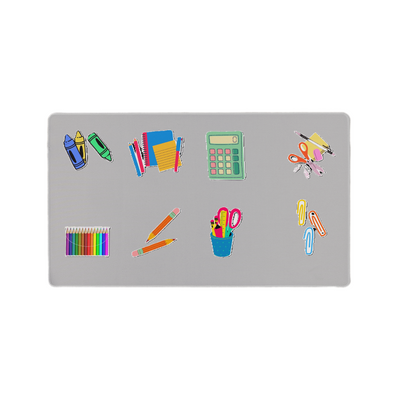 Back to School Gaming/Desk Mat - Grey
