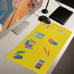 Back to School Gaming/Desk Mat - Yellow
